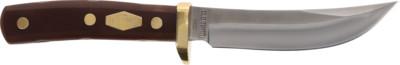 Schrade Old Timer 9 1/2 in. Woodsman w/Leather Sheath 7Cr17MoV Steel 165OT