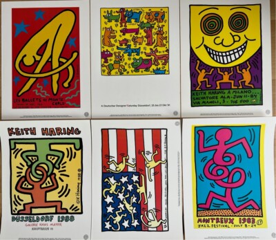 Keith Haring - 6Prints aus dem Printbook te Neues ( 1993 )