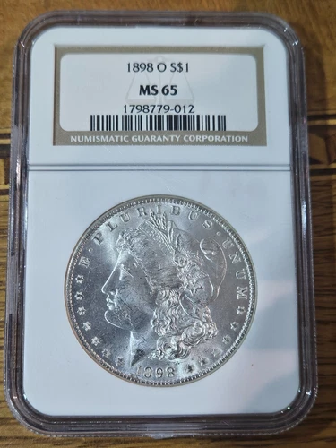 1898-O Morgan Silver Dollar Silver Coin, NGC MS-65 NO RESERVE