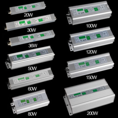 LED Aluminium Transformator DC12V 24V Wasserdicht Driver Stripe Trafo waterproof