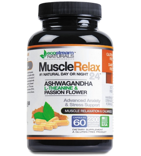 Natural Relaxant Muscle Relax 24/7 Daytime/Nighttime Capsules Maximum