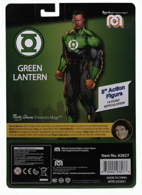 DC Comics Figura Green Lantern 20 cm retro linterna verde - Imagen 2 de 3