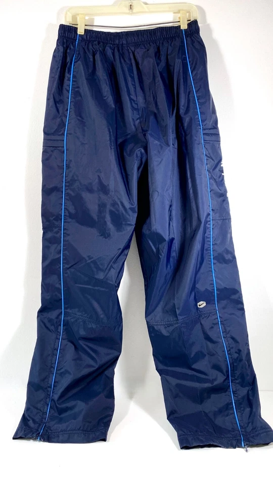 NIKE PANTALONES ESQUÍ NIEVE HOMBRE ~ AZUL MARINO ~ 100% NAILON AISLADO ~ GRANDES ~ APENAS USADOS Foto 2 de 4