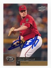 SIGNED BASEBALL CARD AUTO UPPER DECK UD 2009 CHAD QUALLS DBACKS #512