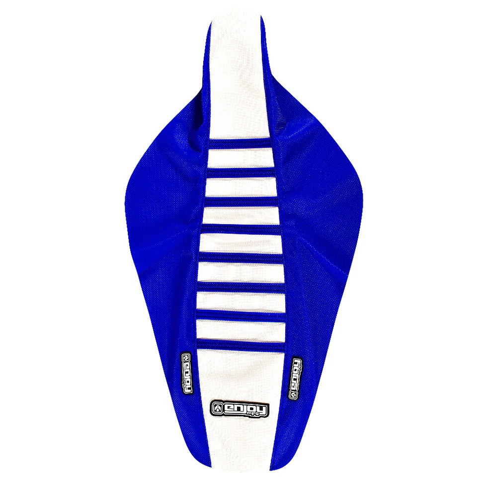 Cubierta de asiento Yamaha YZ 85 2002-2021 estilo pinza azul/blanco/azul costillas #96 Foto 4 de 4