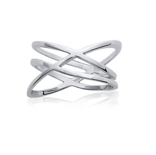 Bague Large Ajourée En Argent Massif 925 - Tailles 50 à 60 - Bijouxia - Neuf Avec Étiquettes