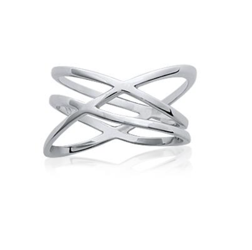 Bague Noeud Argent massif 925/000 rhodié