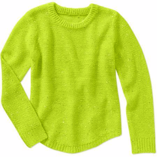 JORDACHE GIRLS LIME GREEN SPARKLE SWEATER 6 / 6X NWT FREE SHIPPING! eBay