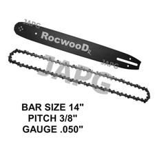 14" Bar & Chain Set, McCulloch Mac 335, 338, 435, 436, 438, 440, 738 Chainsaw