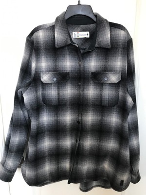Merino Wool Shirt Jacket Gray 