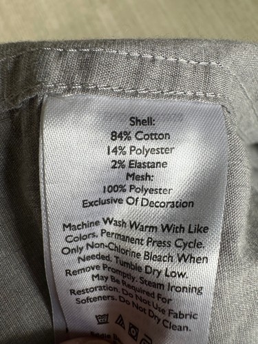 Eddie Bauer Men’s Voayger Flex Long Sleeve Shirt Button Shirt Size Large/Gray - Picture 6 of 8