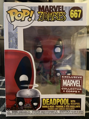 Funko POP! Marvel Zombies Deadpool with Headpool #667 Collector Corps Exclusive