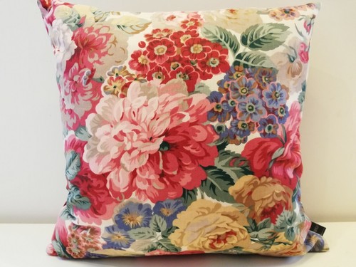 Sanderson Vintage Cascacs Linen Rare & Green Velvet Fabric Cushion Cover - Picture 11 of 12