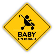 Baby On Board Vinyl Sticker Bumper Decal