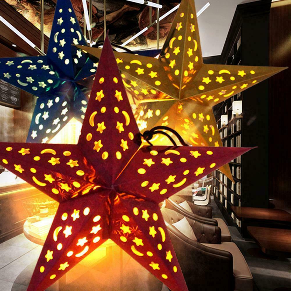 120/90/60/45/30cm Hanging Star Party Paper Lamp Shade Lantern Christmas