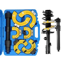 Strut Spring Compressor Set Interchangeable Fork Strut Coil Extractor Remover