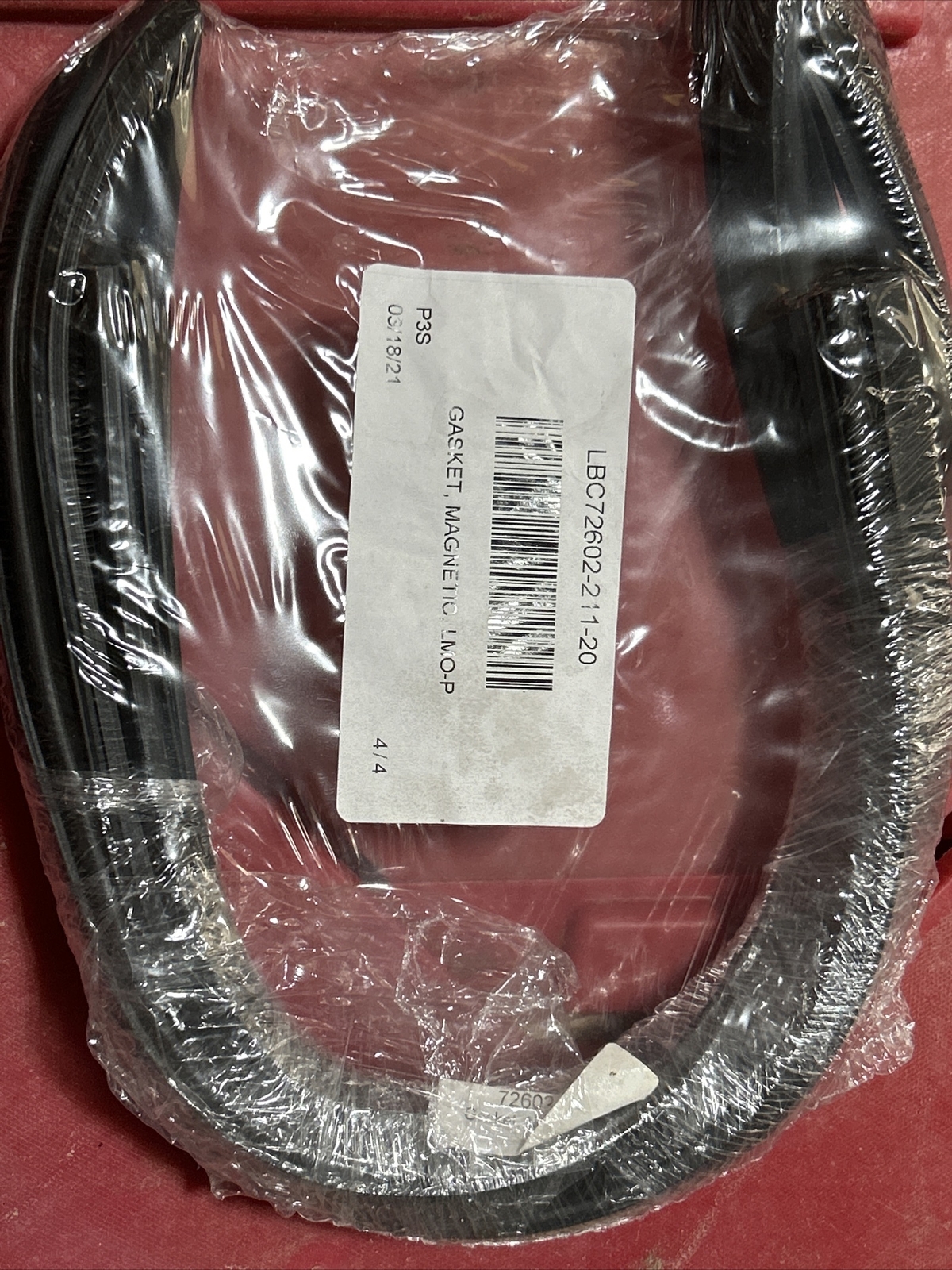 LBC72602-211-20 Gasket, Magnetic, LMO-P Bakery Equipment Gasket 