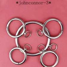 New Stainless Steel Circles Hand Ankle cuffs Neck Collar Choker Lock Restraint