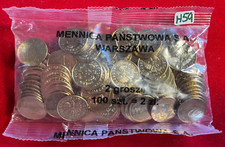 H59 Poland; Original Mint Bag 100 Coins - 2 Grosze 2003  Uncirculated  Y#277