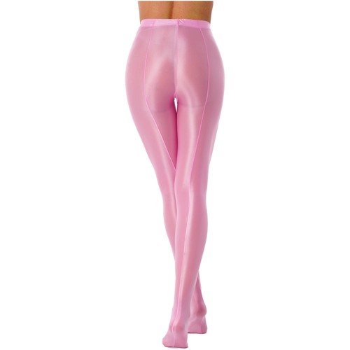 Women's Shimmer Tights Stockings Pure Pants Shiny Oil Glossy Footed Pantyhose - Picture 56 of 144