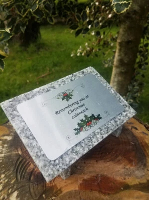 CCONLINEPRODUCTS Personalised Christmas Memorial Ornament Christmas Plaque Christmas Decoration