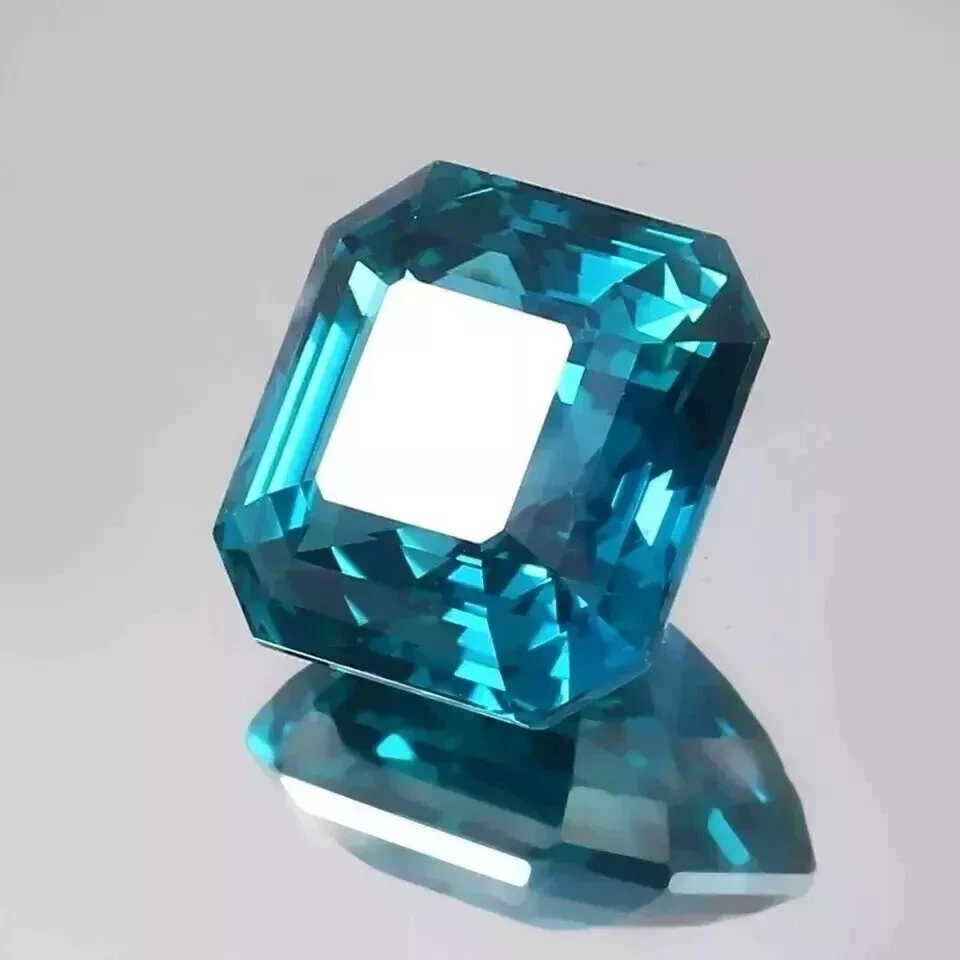Saphir Vert Teal Naturel 12,40 Ct Certifié Pierre Précieuse Loose