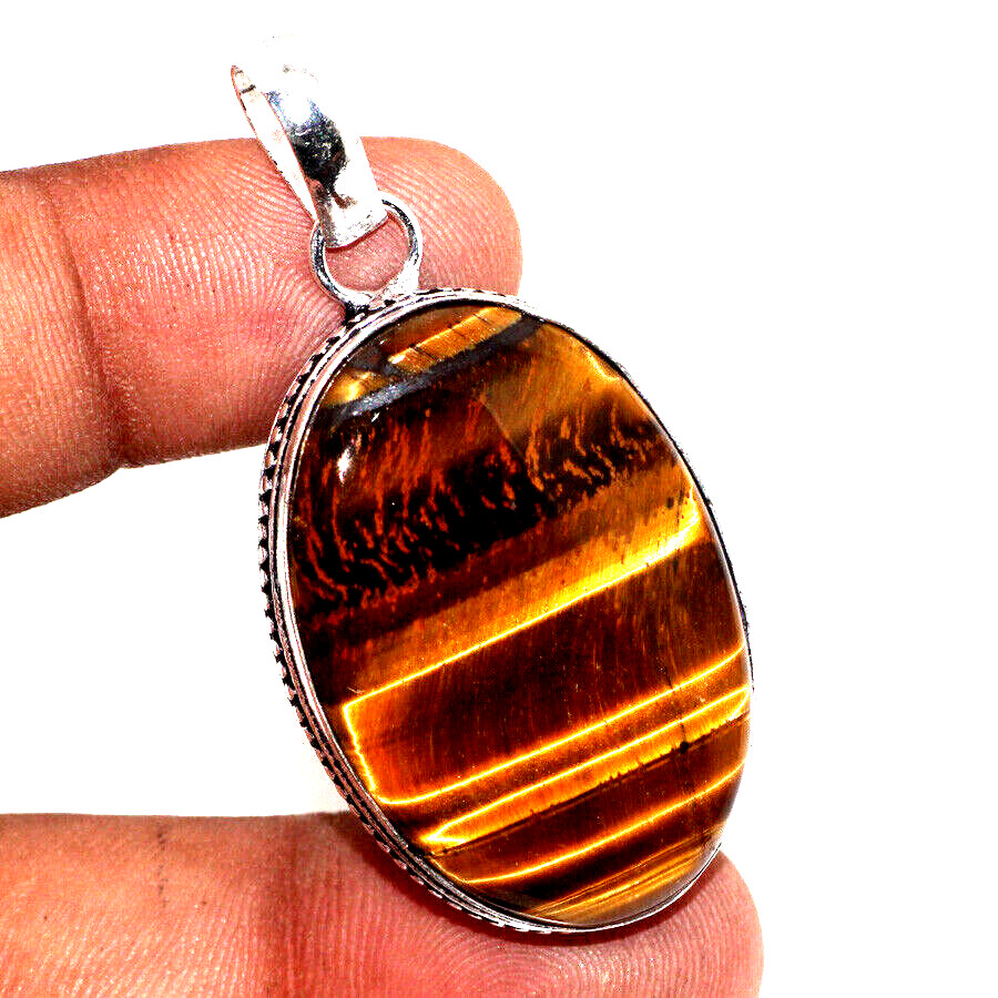 Pendentif œil de tigre top qualité, sublimez votre look bohème chic