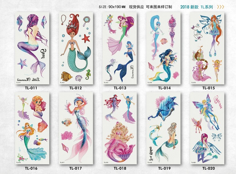 8 X Kids Tattoo Sticker Waterproof Body Temporary Tattoos Stickers US 