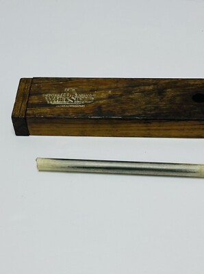 Vintage Wood Frontier Arkansas Whetstone Sharpening Stone Set W/ 1 Crock Stick