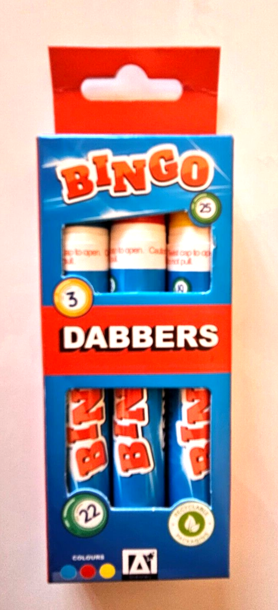 Bingo Marker 6 Pack Super Bright Bingo Daubers - 4oz Fluorescent Colors ...
