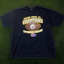 Vintage Y2k Pittsburgh Steelers T Shirt Super Bowl XL Champions