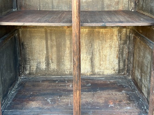Chinese Vintage Brown Patina Simple Two Doors Noodle Storage Cabinet ws4283 - Picture 13 of 13
