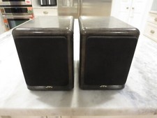 JVC SP-UX5000 Bookshelf Satellite Speakers Faux Marble Pair Tested Working Used