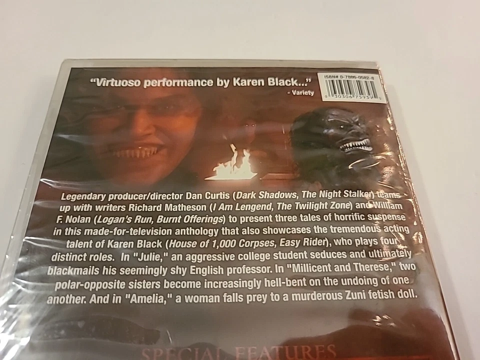 Trilogy of Terror NEW FACTORY SEALED DVD Karen Black 2006 1974 Special Edition, - Image 3 of 4