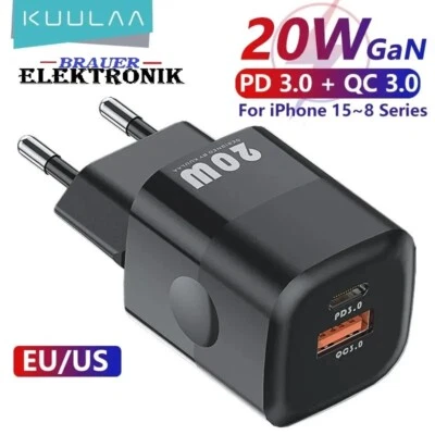 ✨20W Ladegerät Ladekabel Für iPhone 14 13 12 11 PRO MAX iPad mit 2-USB-A-C✨ - Bild 1 von 2