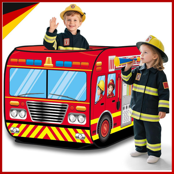 Spielzelt Pop-Up Feuerwehr FüR Kinder FreizeitaktivitäTen Drinnen DraußEn-image