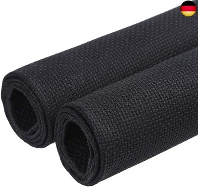 Caydo 2 Stück Kreuzstich-Stoff, 14 Count, Aida, 63,5 x 45,7 cm, Schwarz