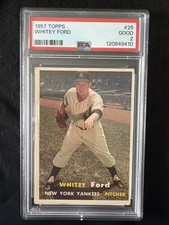 Whitey Ford 1957 Topps #25 PSA 2 Good