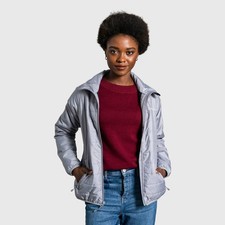 United By Blue Womens Bison Insulated Recycled Puffer Jacket - Boulder Gray S