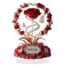 Muttertag Geschenk Mama Ewige Rose Herz Deko ...