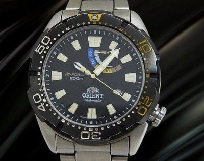 Orient M-Force Bravo Ref.SEL0A001B0 SS Black Dial Power Reserve From Japan
