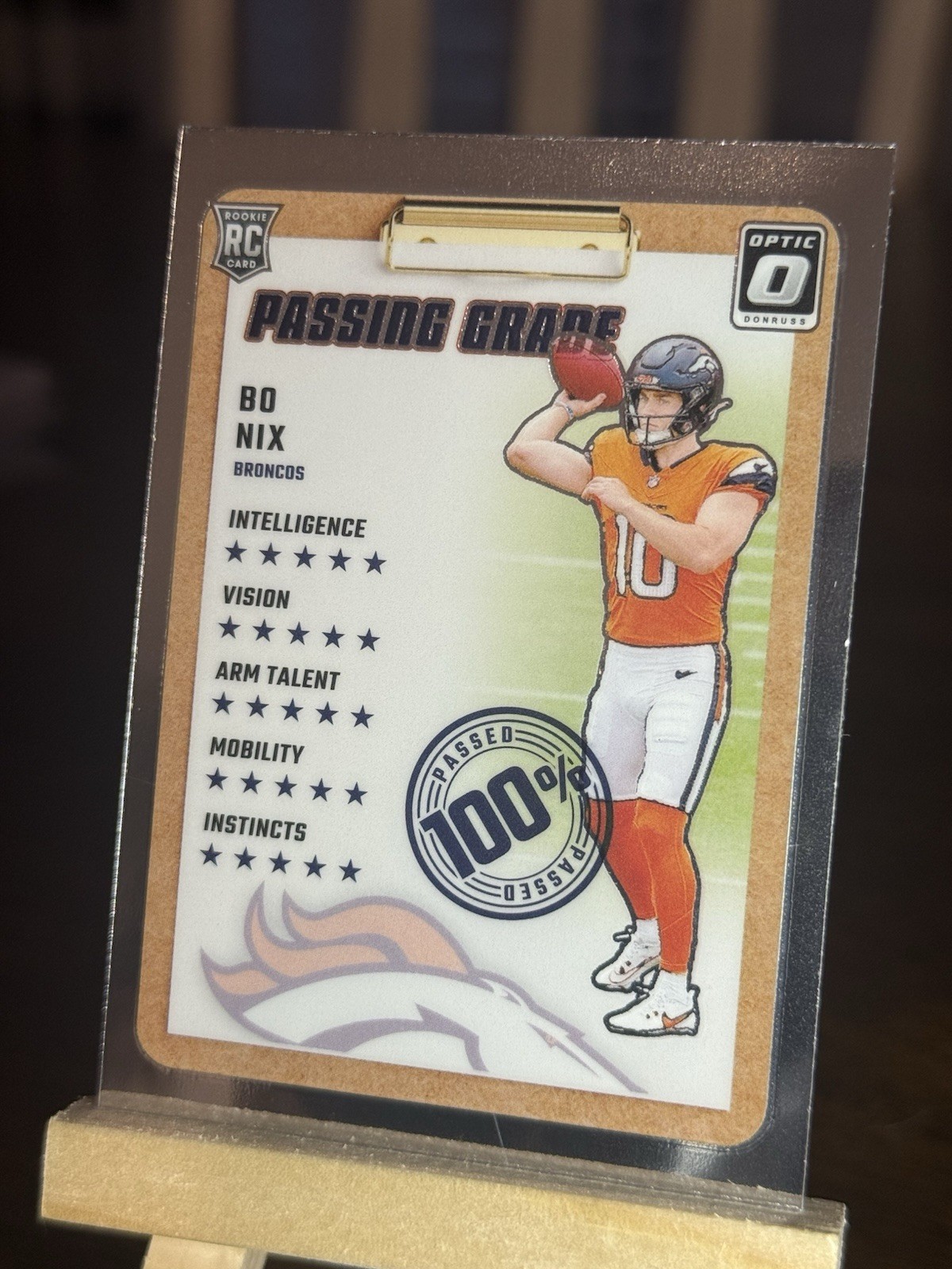 2024 Panini Donruss Optic - Bo Nix Passing Grade #3 (RC)