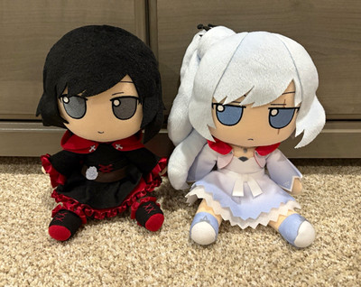 Official RWBY Ruby Rose & Weiss Schnee Fumo Plush Set