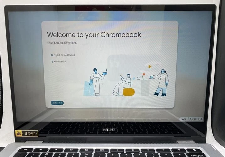 Acer Chromebook Spin 514 4" AMD Ryzen 3 3250C @2.00GHz 4GB RAM 64GB eMMC Foto 4 de 4