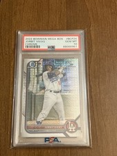 Jorbit Vivas 2022 Bowman Chrome 1st Mega Box Mojo Refractor Dodgers PSA 10 GEM