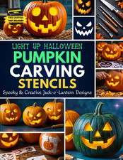 Light up Halloween Pumpkin Carving Stencils: Spooky  Creative Jack-O  -Lantern D