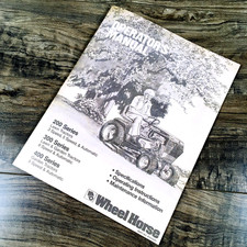 Wheel Horse 310 310-8 312 312-8 Lawn Garden Tractor Operators Manual Owners