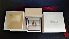 1.56 Ct. Pear Lab created Diamond Engagement Ring 14K gold size 6.5 New