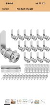 Keyed Alike Cam Locks Set, 16pcs Cabinet Locks for Secure Storage, 1-3/8'' Cylin
