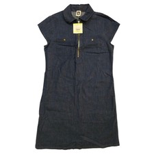 Anne klein Denim Dress Women's Size 4 Collared Casual Workwear Utility